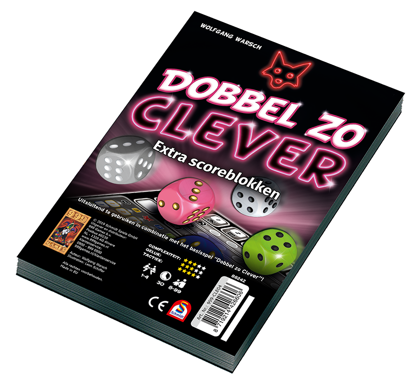 Scoreblokken Dobbel zo Clever twee stuks