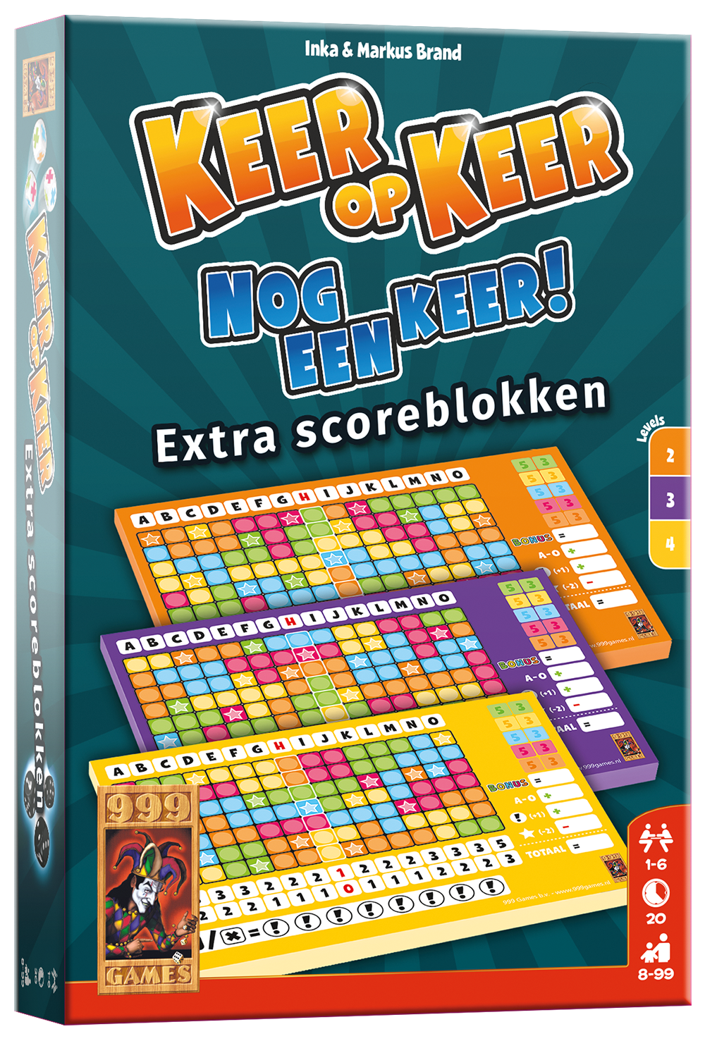 Scoreblokken Keer op Keer nog een keer Level 2, 3 en 4