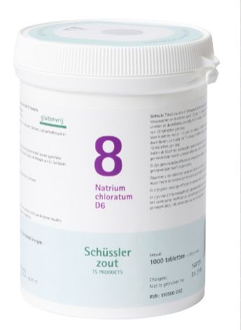 Schussler celzout nr. 8 Natrium chloratum 1000 tabletten