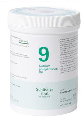 Schussler celzout nr. 9 Natrium phosphoricum   1000 tabletten