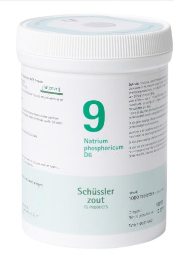 Schussler celzout nr. 9 Natrium phosphoricum   1000 tabletten