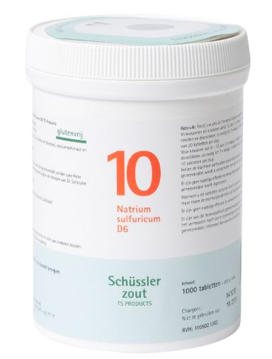 Schussler celzout nr. 10 Natrium sulfuricum 1000 tabletten
