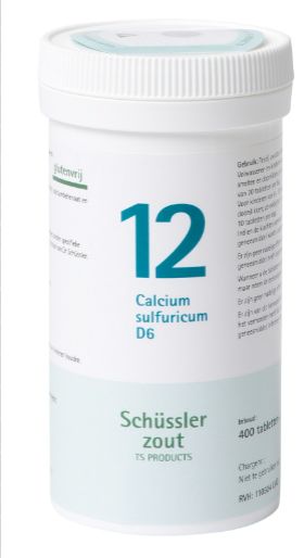 Schussler celzout  nr. 12 Calcium sulfuricum 400 tabletten