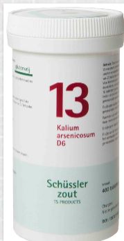 Schussler celzout nr. 13 Kalium arsenicosum 400 tabletten
