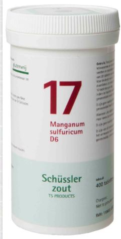 Schussler celzout nr. 17 Manganum sulfuricum 400 tabletten
