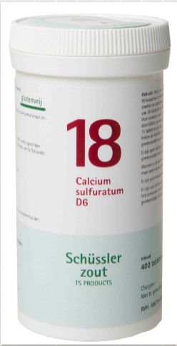 Schussler celzout nr. 18 Calcium sulfuratum 400 tabletten