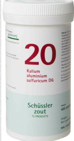 Schussler celzout nr. 20 Kalium-aluminium sulfuricum 400 tabletten
