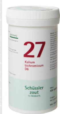 Schussler celzout nr. 27 Kalium bichromicum 400 tabletten