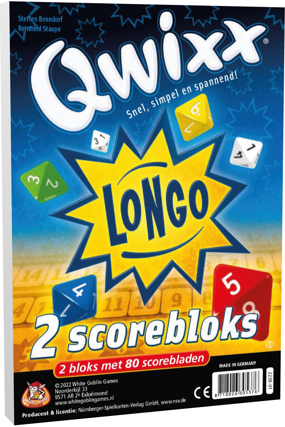 Qwixx Longo Bloks (extra scoreblokken)