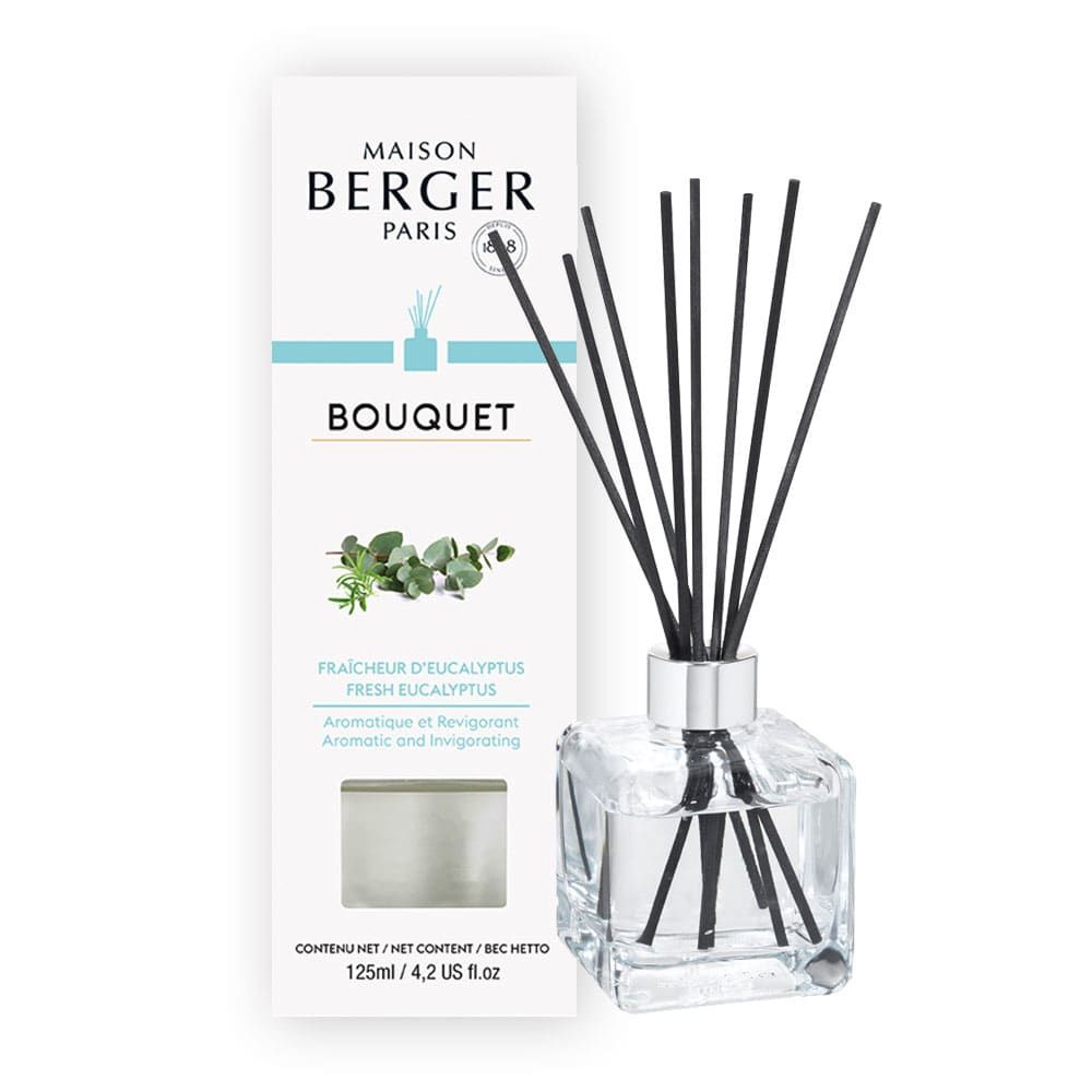 Lampe berger Bouquet (blauw), geur: Fresh eucalyptus