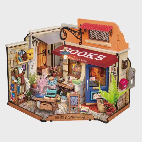 Robotime Corner Bookstore