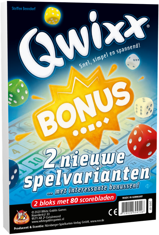 Qwixx bonus scoreblok