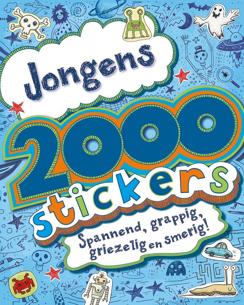 Stickerboek: 2000 stickers Jongens