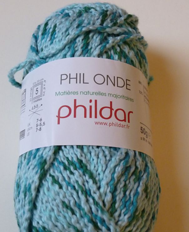 Phil Onde phildar, Kleur: Piscine