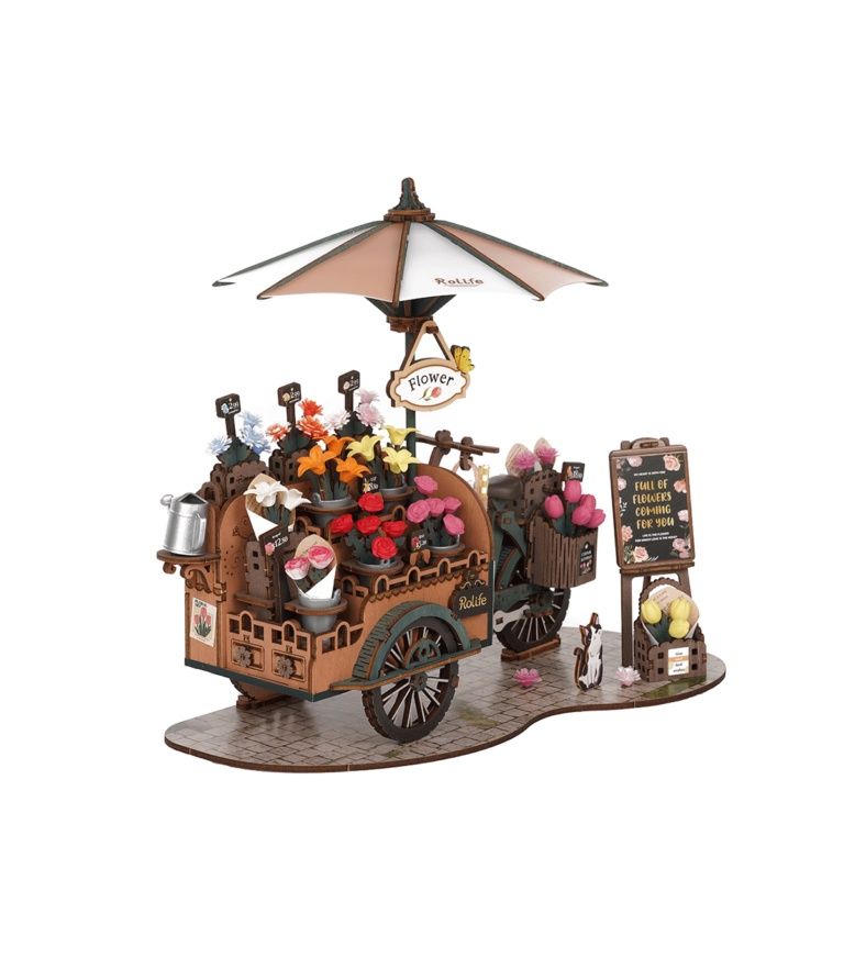 Rolife 3 D Puzzle Blossom Cart