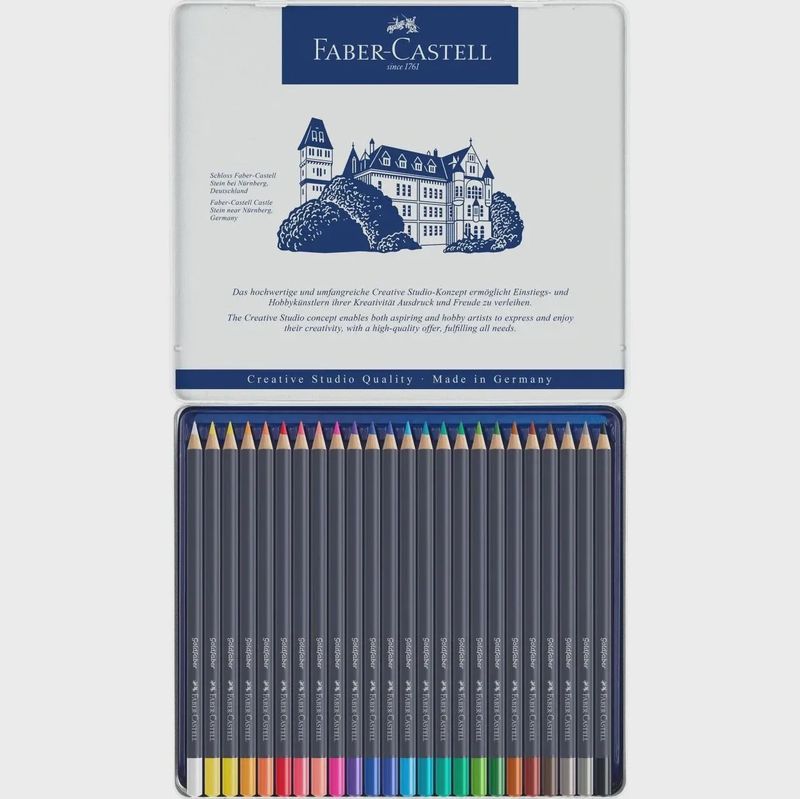 Kleurpotlood FC Goldfaber assorti etui a 24st Creative Studio