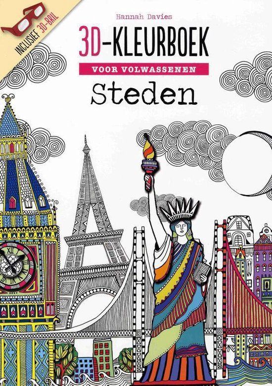 3D-kleurboek steden