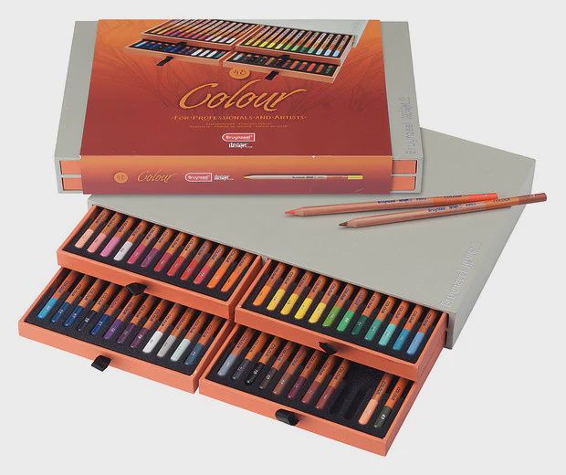 Set van 48 Bruynzeel Design kleurpotloden in mooie bewaardoos