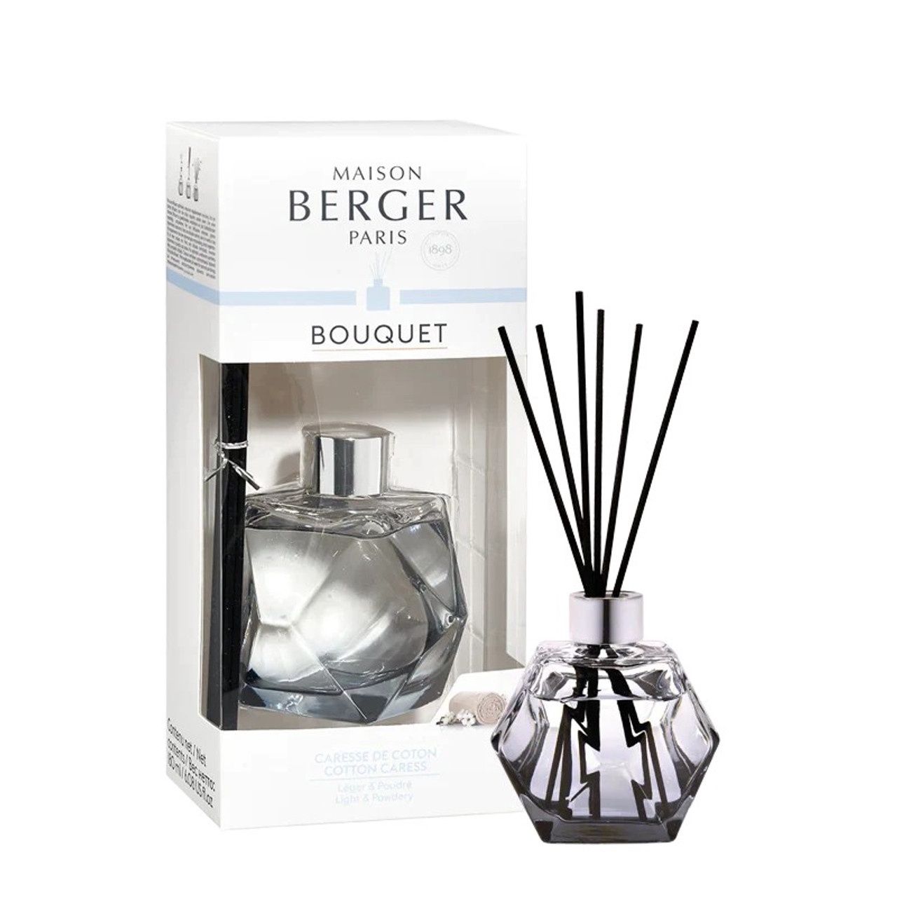 Maison Berger Geurstokjes Black Geometry Cotton Caresse