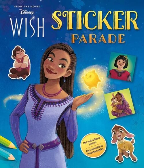 Sticker parade kleurboek wish