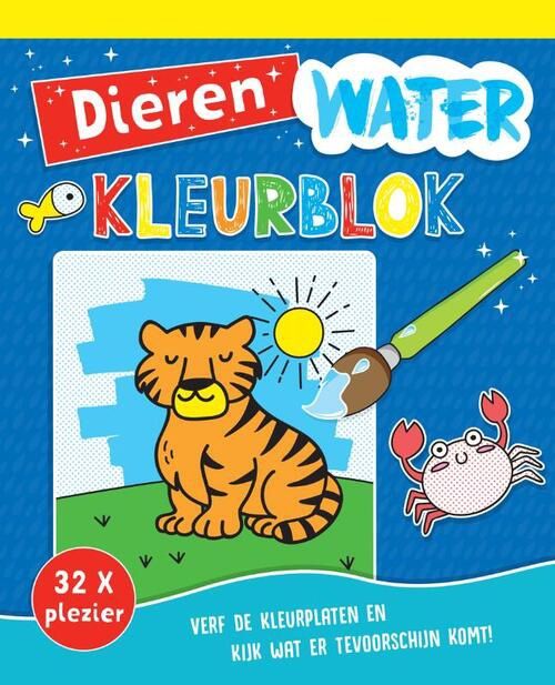 Water kleurblok dieren