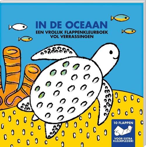 In de oceaan flappenkleurboek