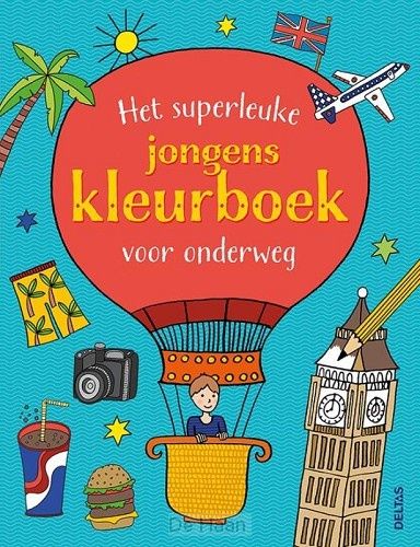 Het superleuke jongens kleurboek voor onderweg
