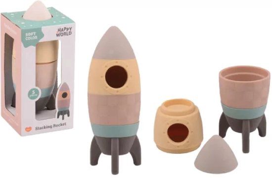 Happy World Stacking Rocket