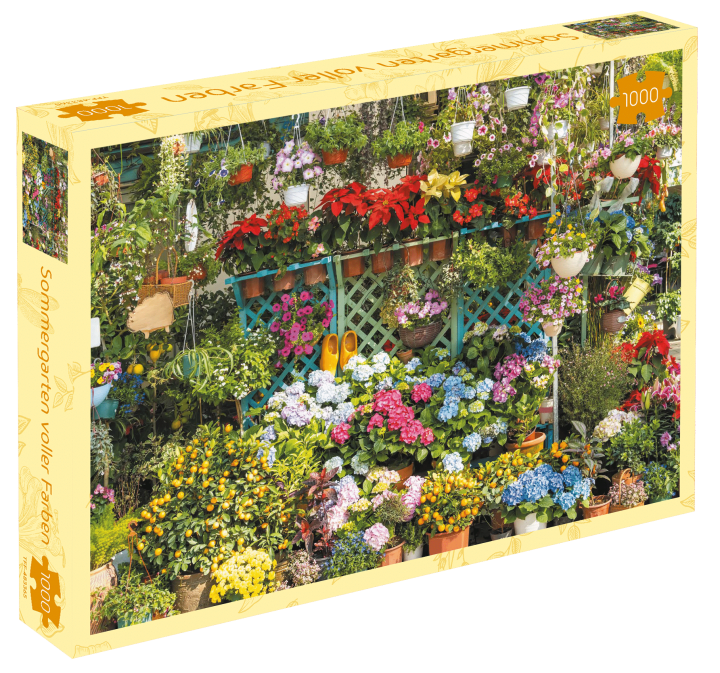 Puzzle zomertuin vol kleuren