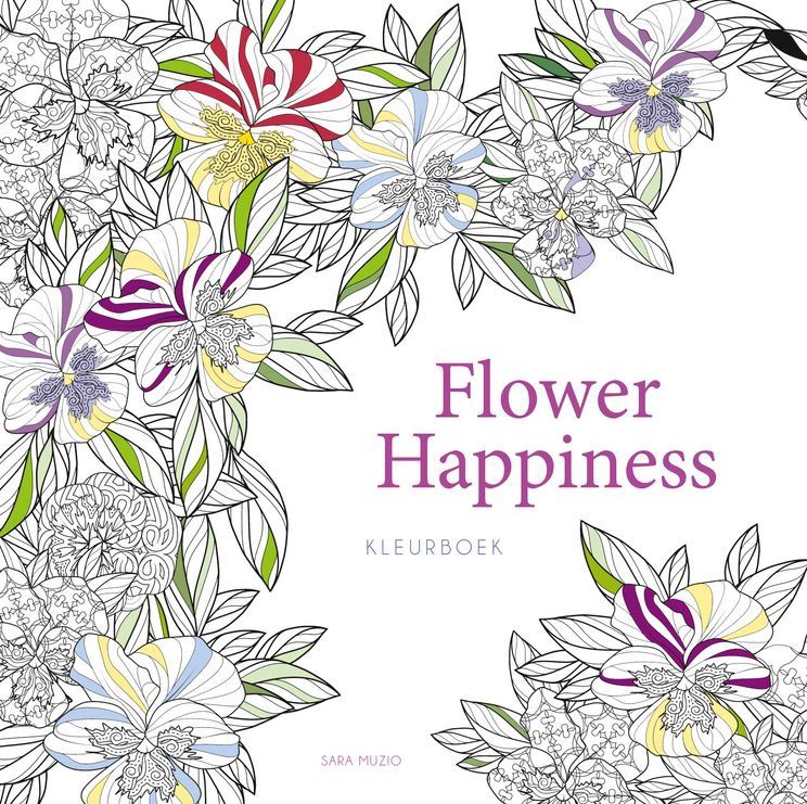 Flower Happiness kleurboek