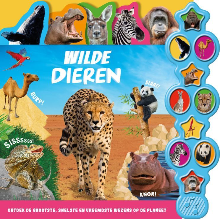 Wilde dieren - 10 geluidenboek