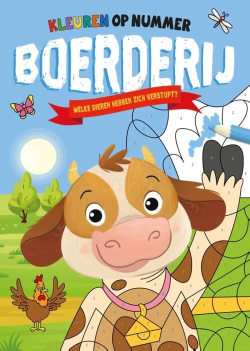 Kleuren op nummer Boerderij