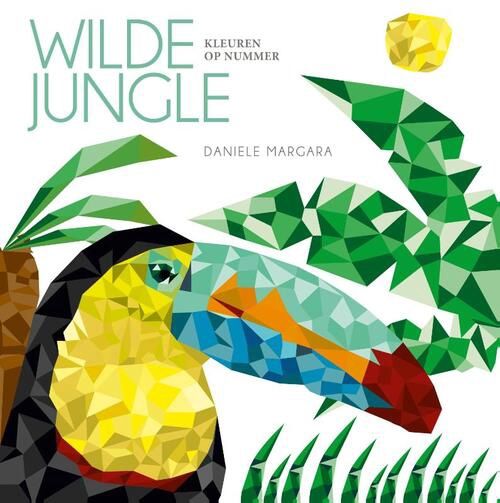Kleuren op nummer wilde jungle