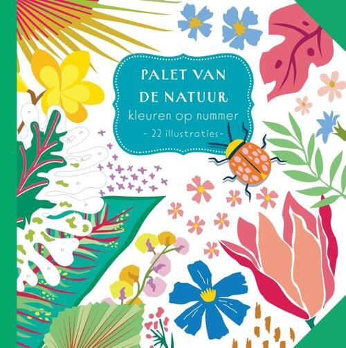 Kleuren op nummer-palet van de natuur