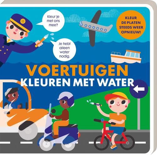Voertuigen kleuren met water