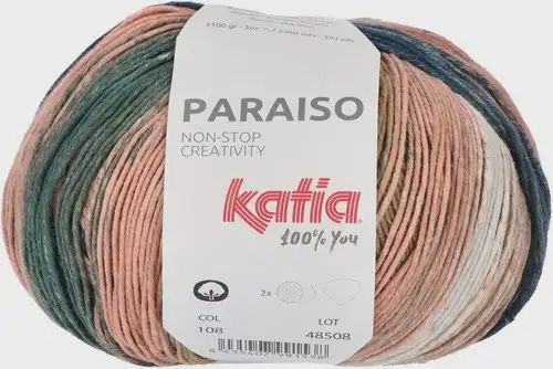 PARAISO, Kleur: 108 kak/salmón/gris/azul