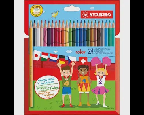 STABILO Color etui met 24 stuks kleurpotoden