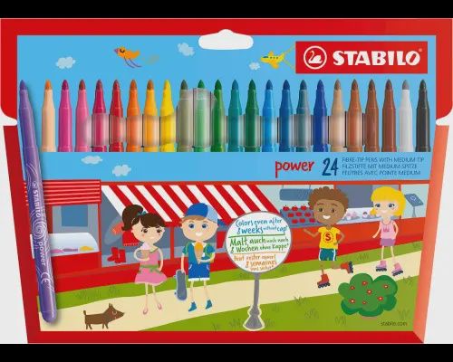 STABILO Power viltstift etui 24 stuks