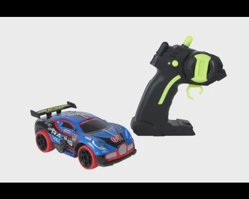 Roadstar RC race auto met licht 2.4GHz 13cm blauw