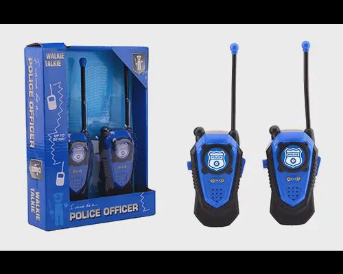 Politie walkie talkie bereik +/- 80 mtr.