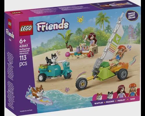 LEGO Friends Surf- en scooterplezier met de honden