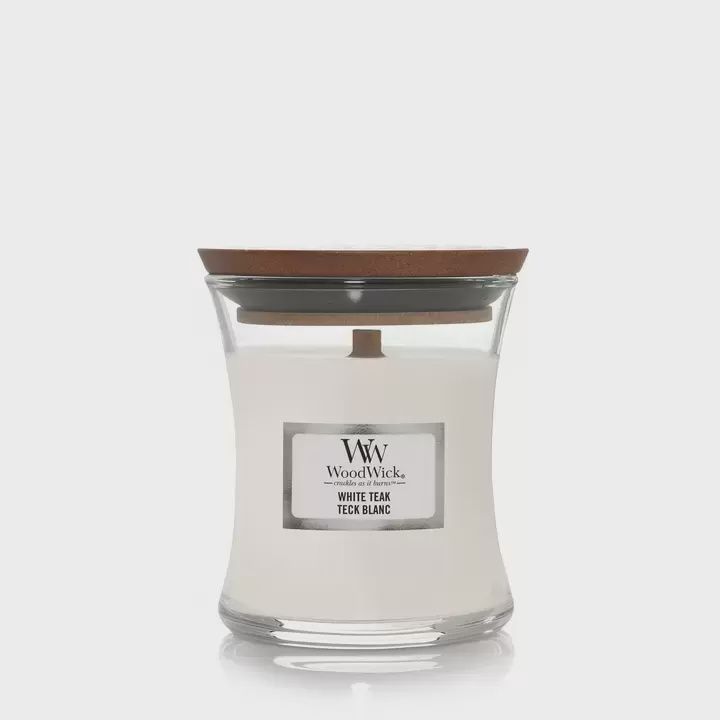 Woodwick Candle Mini White Teak