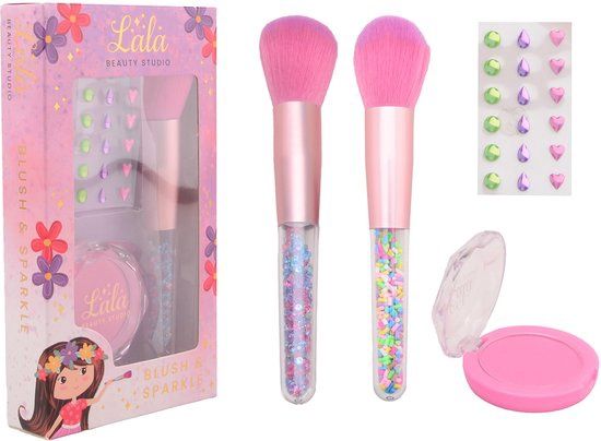LaLa - Blush en brush set met stickers 2 assorti