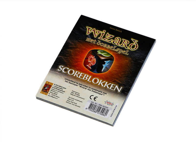Scoreblokken Wizard Dobbelspel  drie stuks