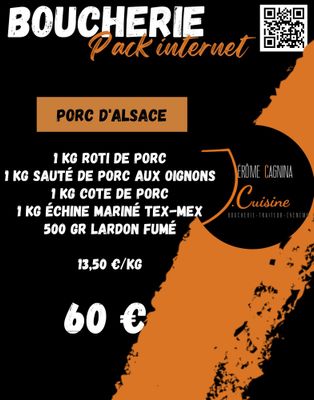 Pack Porc d'Alsace VENDREDI