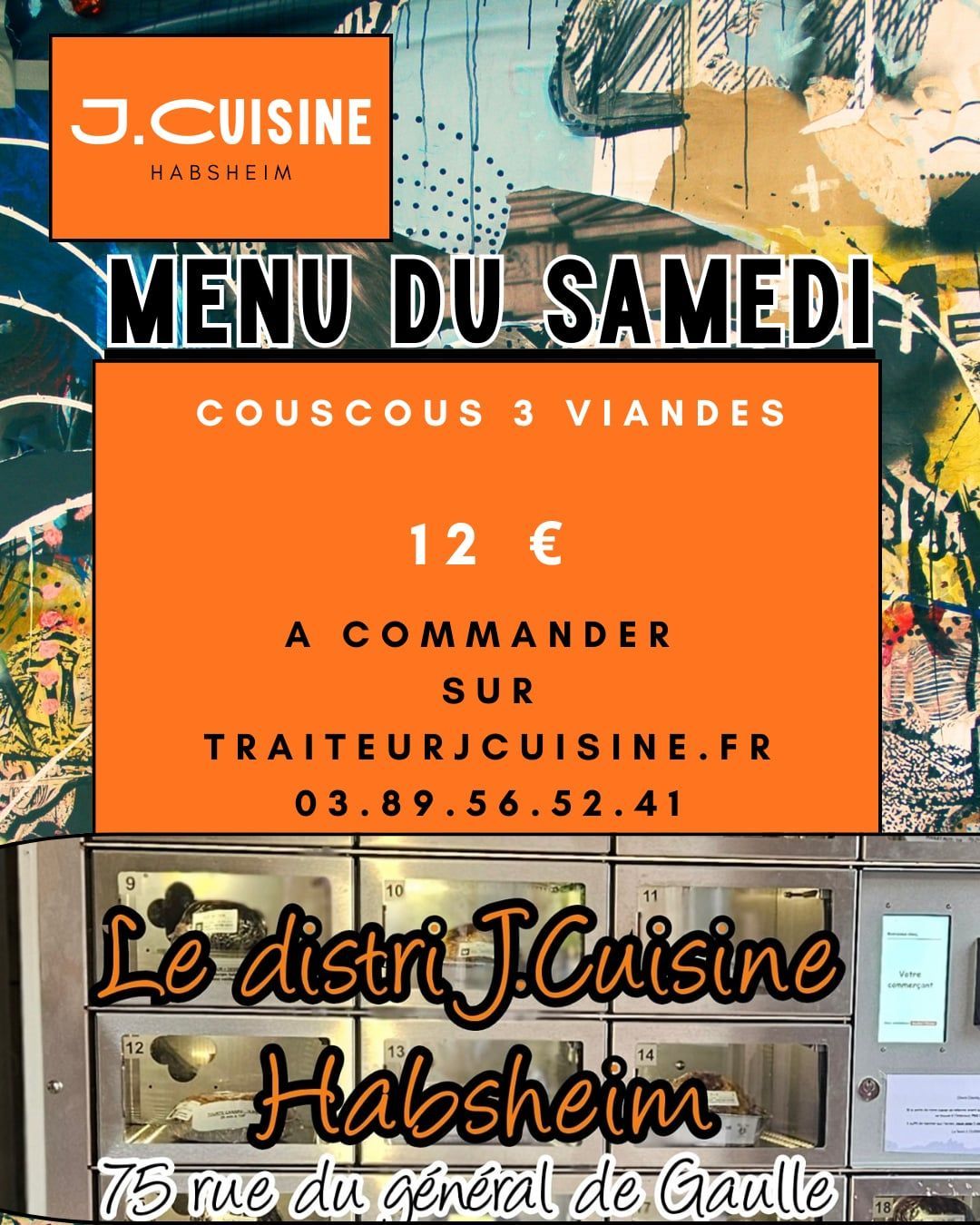 Menu du Samedi COUSCOUS 3 VIANDES