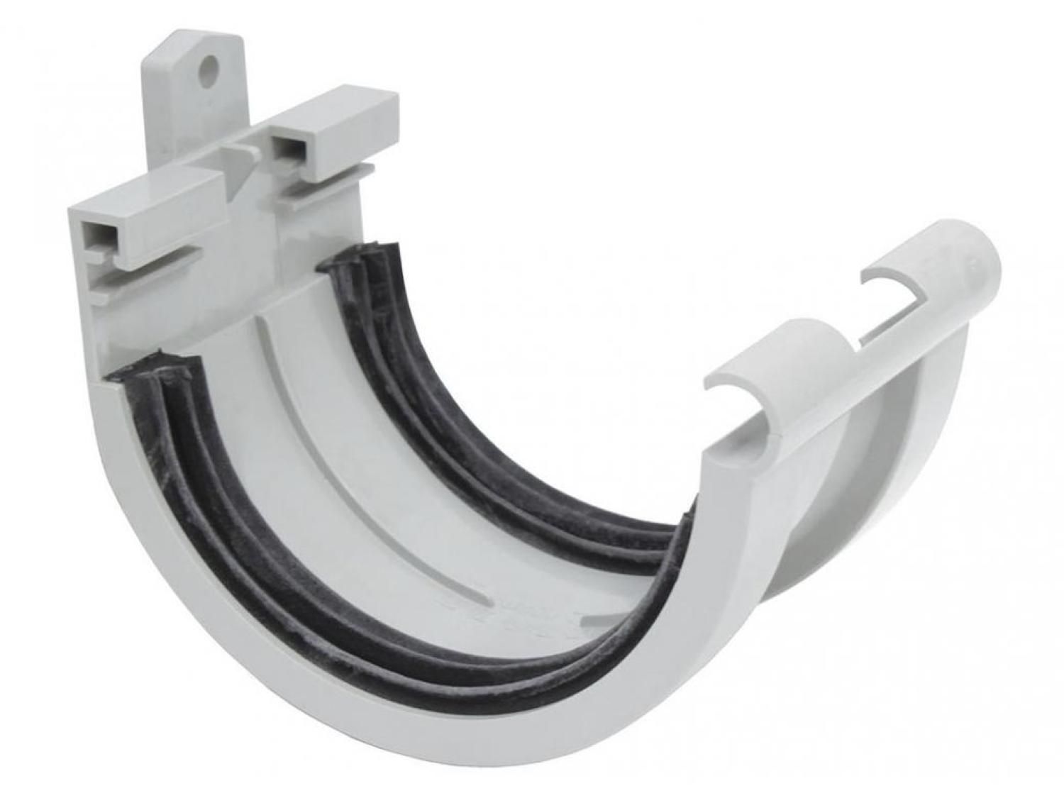 Verbindingsstuk 125mm lichtgrijs