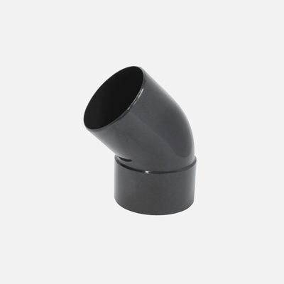 Bocht 45° : antraciet 80mm