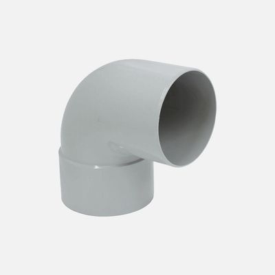 Bocht 90° lichtgrijs 100mm