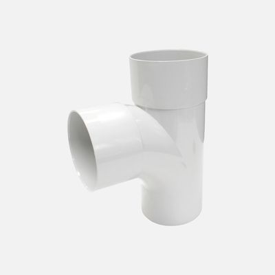 T-stuk 90° : lichtgrijs 80mm